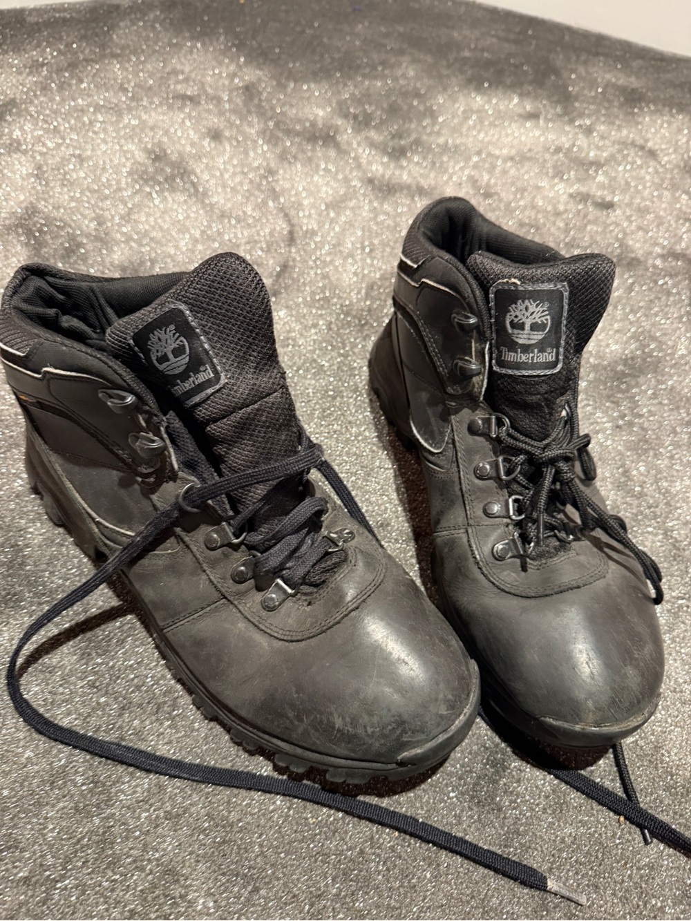 Timberland Black Men's Leather Outdoor Boots